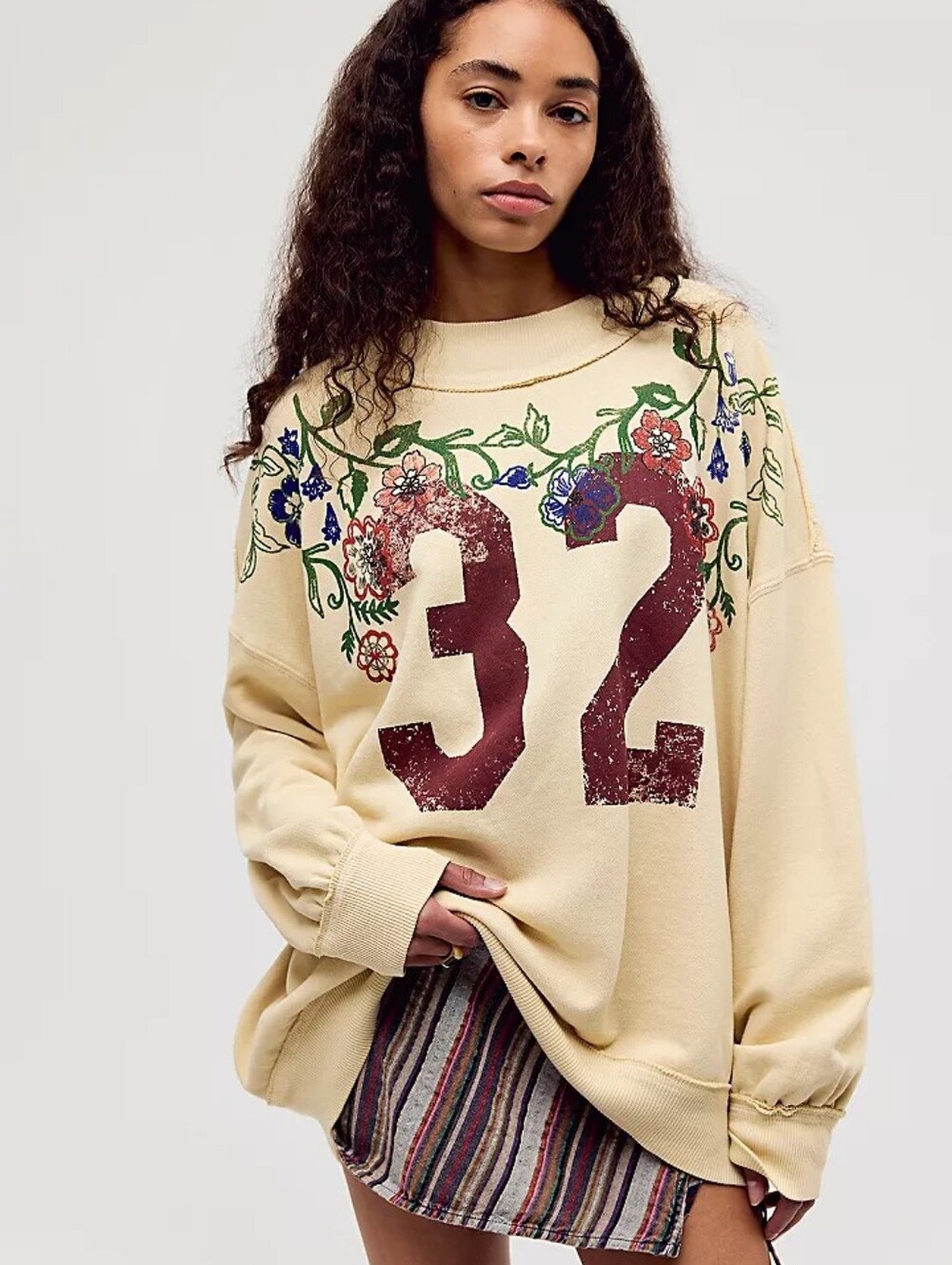 We The Free Palm Springs Turtleneck Graphic Pullover